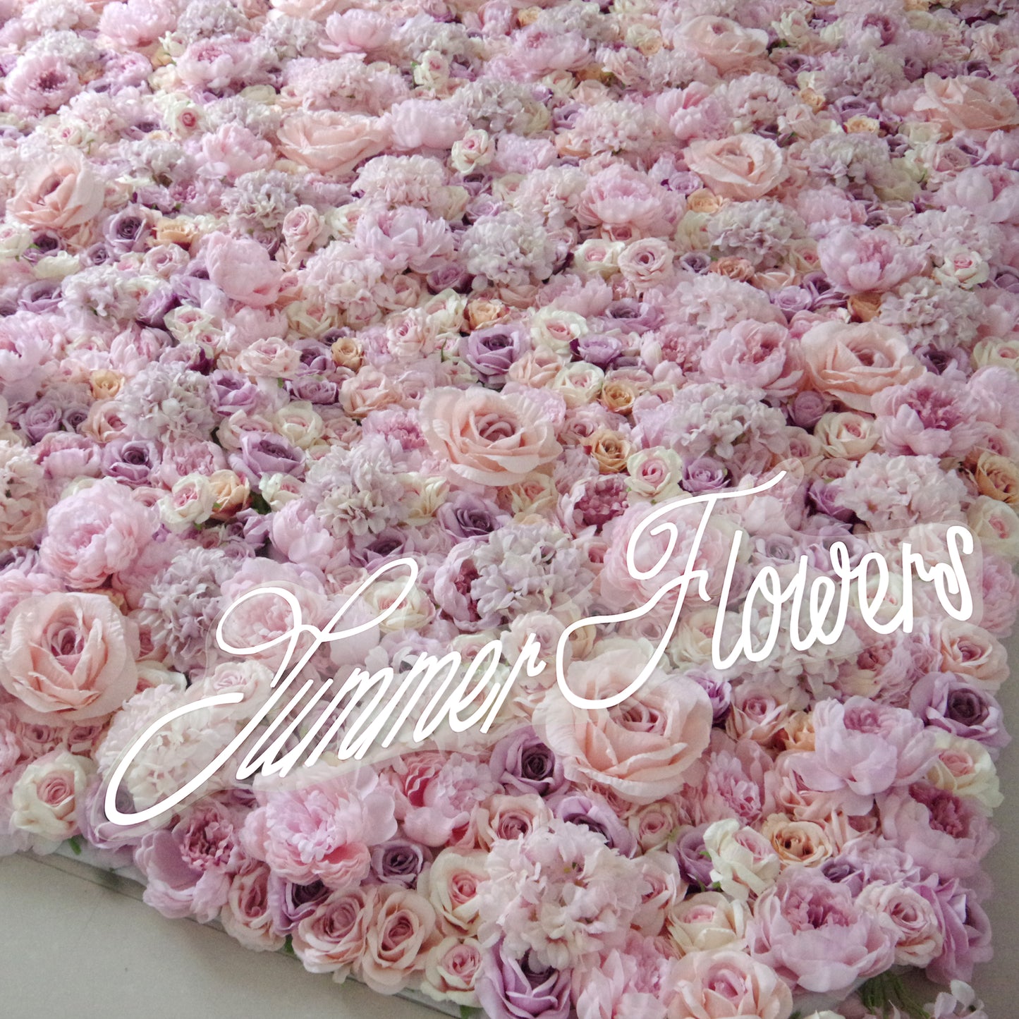 Summer Flower CB-048 8ft*8ft Cloth Back Artificial Flower Wall Roll up Fabric background