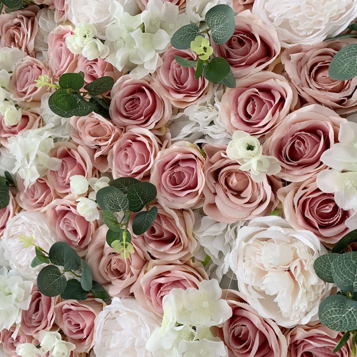 Summer Flower:CB-158 8ft*8ft Cloth Back Artificial Flower Wall Backdrop