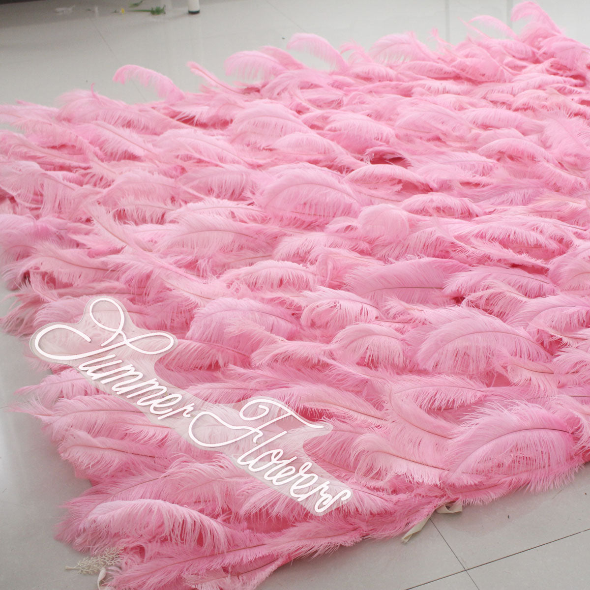 Summer Flower:CB-164-2 8ft*8ft Cloth Back Artificial Flower Wall Backdrop