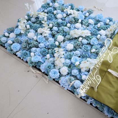 Summer Flower CB-348-2 8ft*8ft Cloth Back Artificial Flower Wall Roll up Fabric background