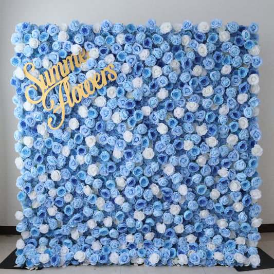 Summer Flower CB-450 8ft*8ft Cloth Back Artificial Flower Wall Roll up Fabric background