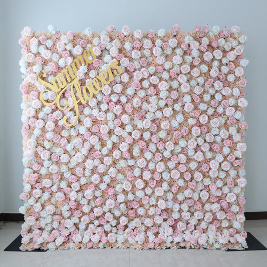 Summer Flower CB-451 8ft*8ft Cloth Back Artificial Flower Wall Roll up Fabric background