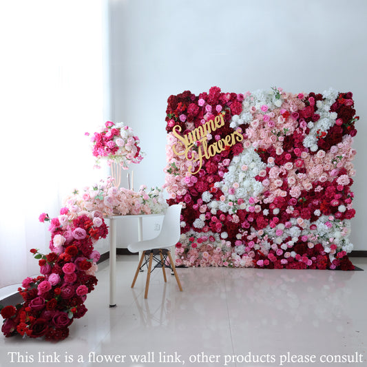 Summer Flower CB-442 8ft*8ft Cloth Back Artificial Flower Wall Roll up Fabric background