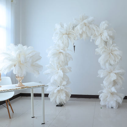 FL-076 Ostrich feather simulation flower ball wedding table flower table decoration flower ball best-selling