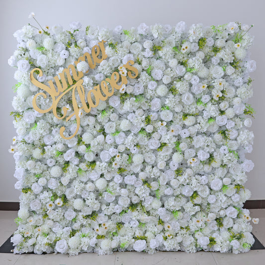 Summer Flower CB-470 8ft*8ft Cloth Back Artificial Flower Wall Roll up Fabric background