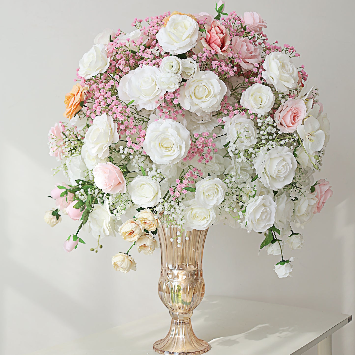 FL-057 Rose Flower Ball For Wedding Romantic Decorative Artificial Flower Centerpiece Decoration Wedding Decor