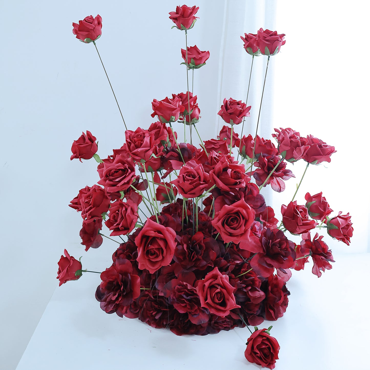 FL-096 Factory Price Flowers Rose Wedding Decoration Table Centerpieces Artificial Flower Ball