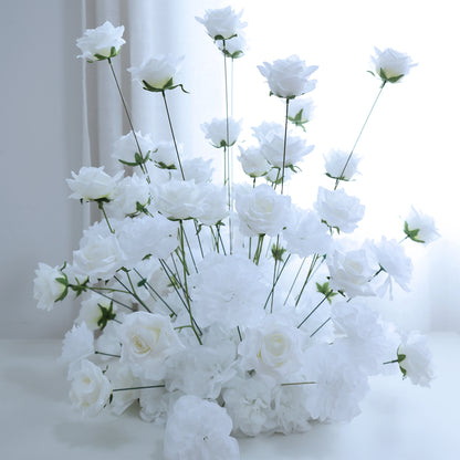 FL-096 Factory Price Flowers Rose Wedding Decoration Table Centerpieces Artificial Flower Ball