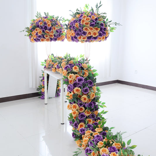 FL-102 Beautiful artificial flowers customizable centerpiece flower balls for indoor outdoor wedding decorations