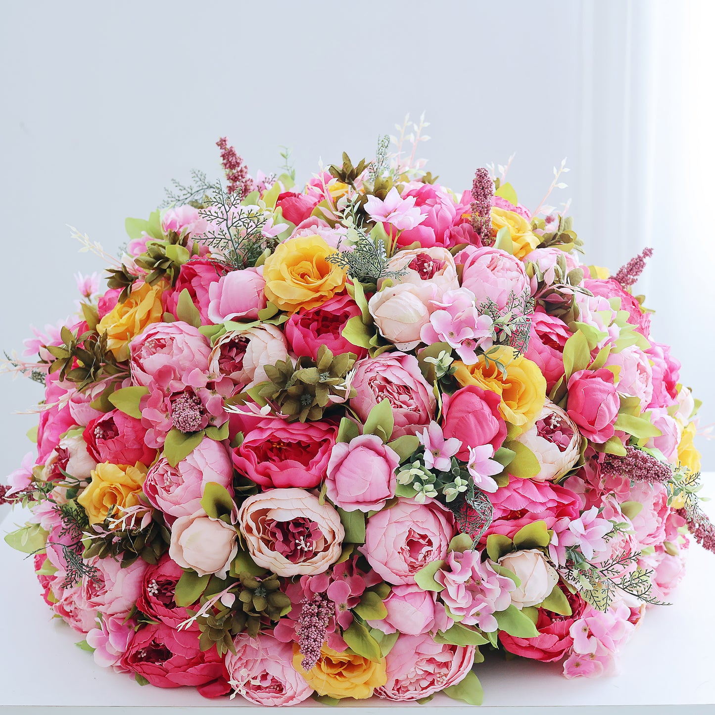 FL-014  Luxury Artificial flower centerpieces flower ball for wedding decoration