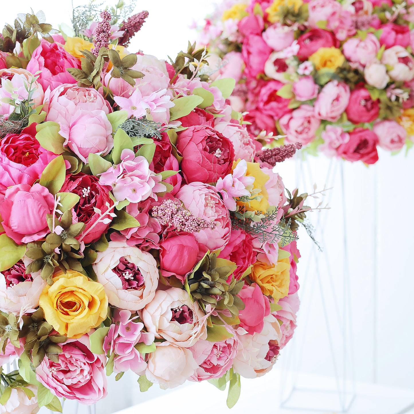 FL-014  Luxury Artificial flower centerpieces flower ball for wedding decoration