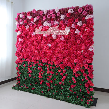 Summer Flower CB-488 8ft*8ft Cloth Back Artificial Flower Wall Roll up Fabric background