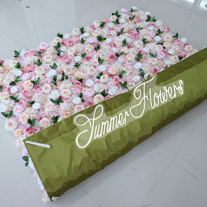 Summer Flower CB-349 8ft*8ft Cloth Back Artificial Flower Wall Roll up Fabric background