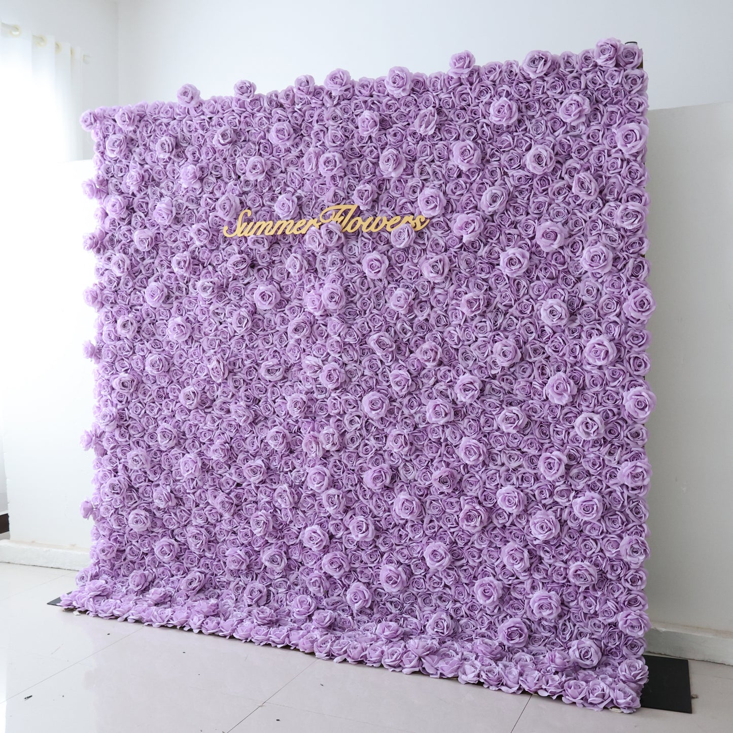 Summer Flower CB-354 8ft*8ft Cloth Back Artificial Flower Wall Roll up Fabric background