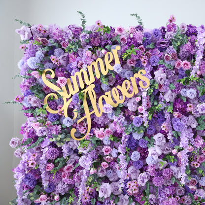 Summer Flower CB-490 8ft*8ft Cloth Back Artificial Flower Wall Roll up Fabric background