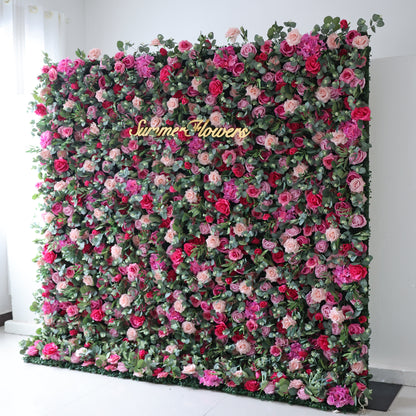 Summer Flower CB-362 8ft*8ft Cloth Back Artificial Flower Wall Roll up Fabric background