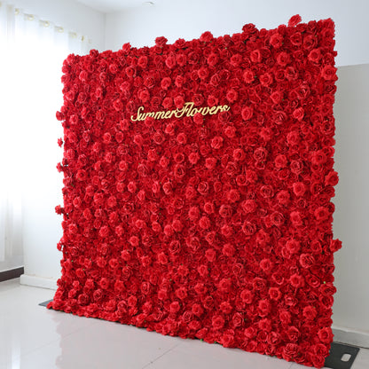 Summer Flower CB-361-2 8ft*8ft Cloth Back Artificial Flower Wall Roll up Fabric background