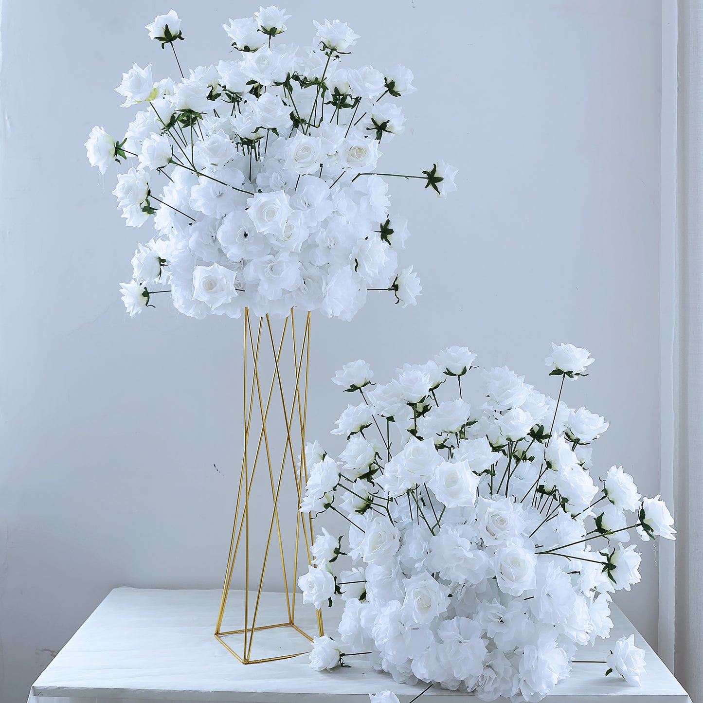 FL-096 Factory Price Flowers Rose Wedding Decoration Table Centerpieces Artificial Flower Ball