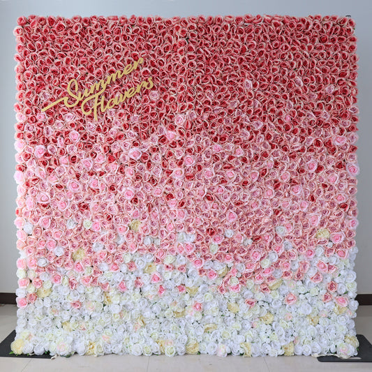 Summer Flower CB-440 8ft*8ft Cloth Back Artificial Flower Wall Roll up Fabric background