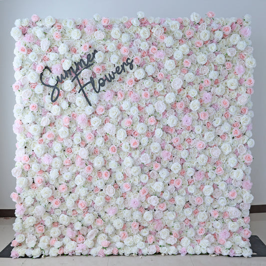 Summer Flower CB-441 8ft*8ft Cloth Back Artificial Flower Wall Roll up Fabric background