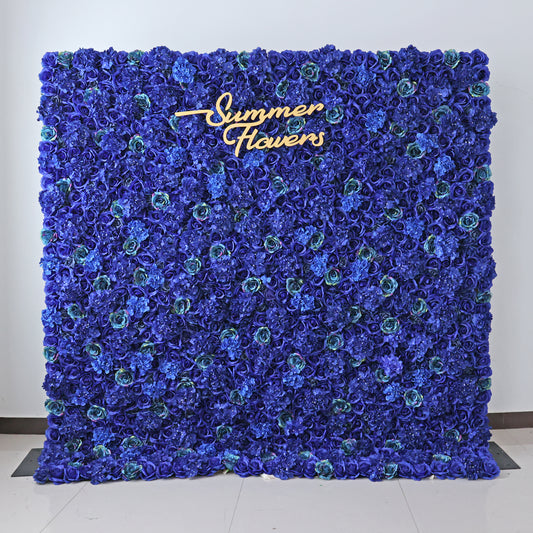 Summer Flower CB-493 8ft*8ft Cloth Back Artificial Flower Wall Roll up Fabric background