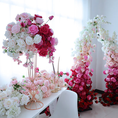 FL-115 Custom Multi-Style Handmade Floral Arrangements Silk Artificial Flower Balls Wedding Table Centerpieces