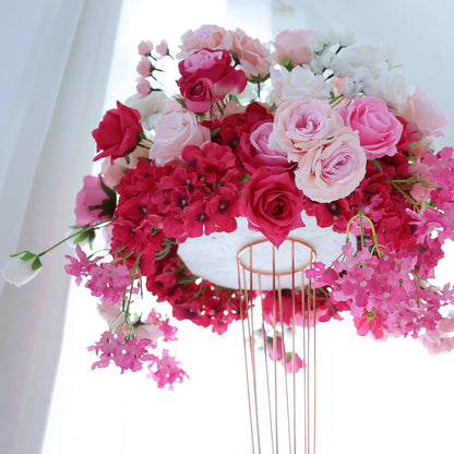 FL-115 Custom Multi-Style Handmade Floral Arrangements Silk Artificial Flower Balls Wedding Table Centerpieces