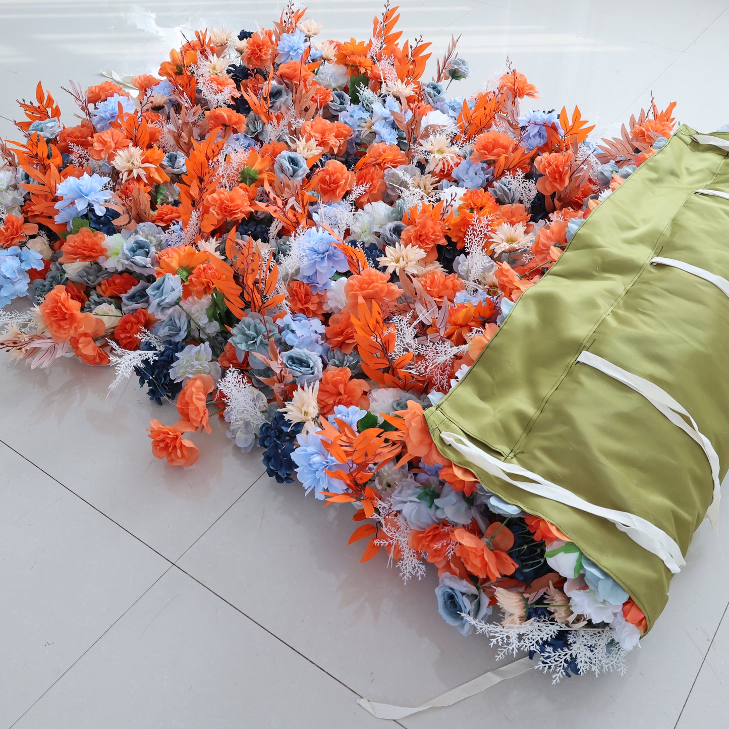 Summer Flower CB-503 8ft*8ft Cloth Back Artificial Flower Wall Roll up Fabric background