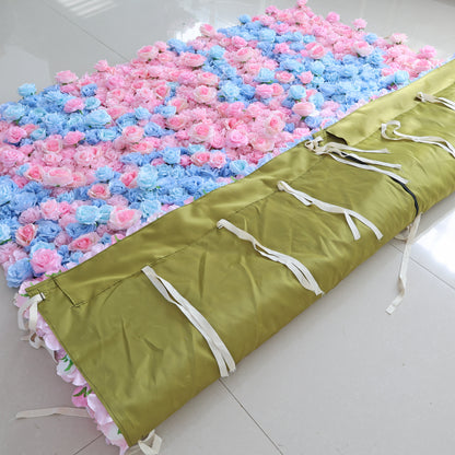 Summer Flower CB-501 8ft*8ft Cloth Back Artificial Flower Wall Roll up Fabric background