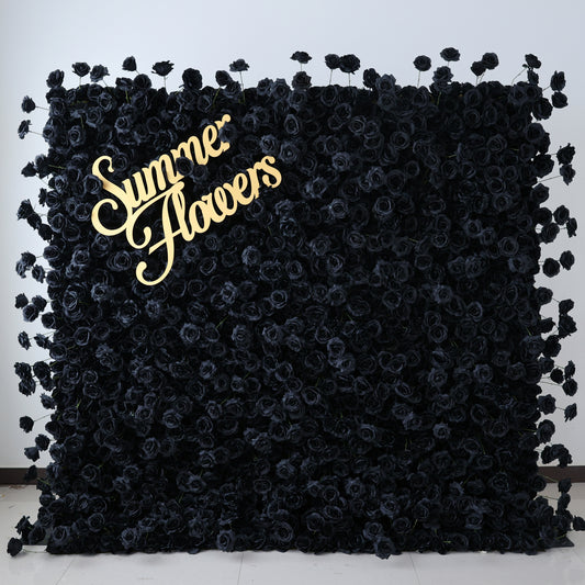 Summer Flower CB-404-3 8ft*8ft Cloth Back Artificial Flower Wall Roll up Fabric background