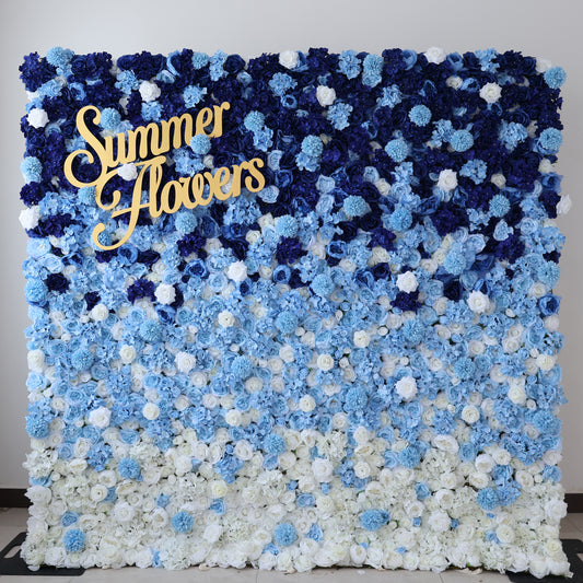 Summer Flower CB-425 8ft*8ft Cloth Back Artificial Flower Wall Roll up Fabric background