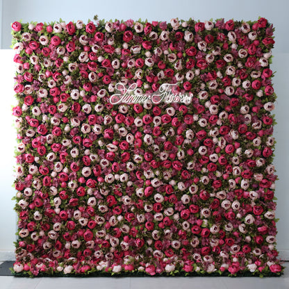 Summer Flower CB-334 8ft*8ft Cloth Back Artificial Flower Wall Roll up Fabric background