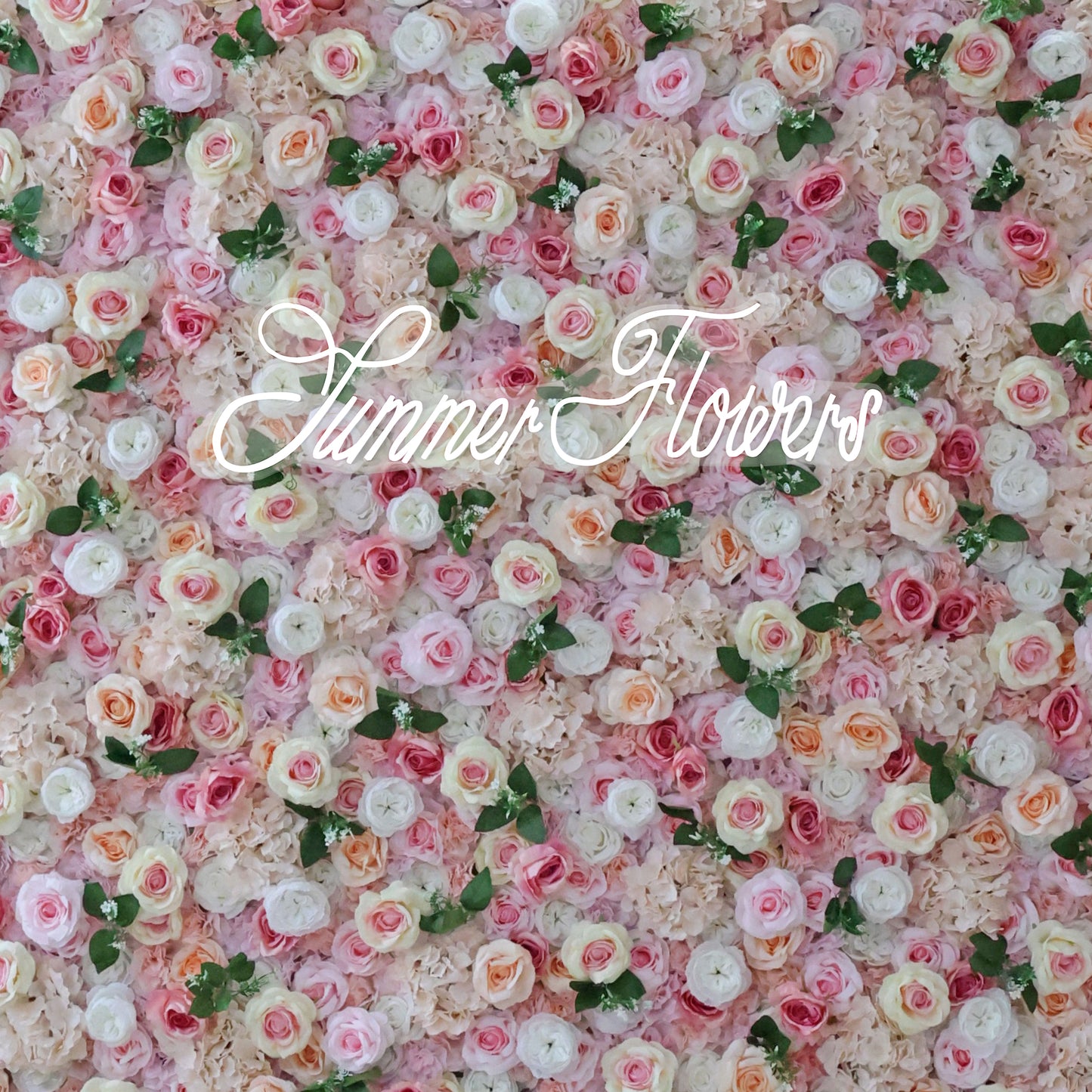 Summer Flower CB-349 8ft*8ft Cloth Back Artificial Flower Wall Roll up Fabric background