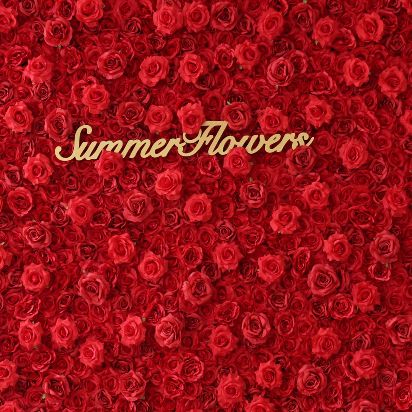 Summer Flower CB-361-2 8ft*8ft Cloth Back Artificial Flower Wall Roll up Fabric background