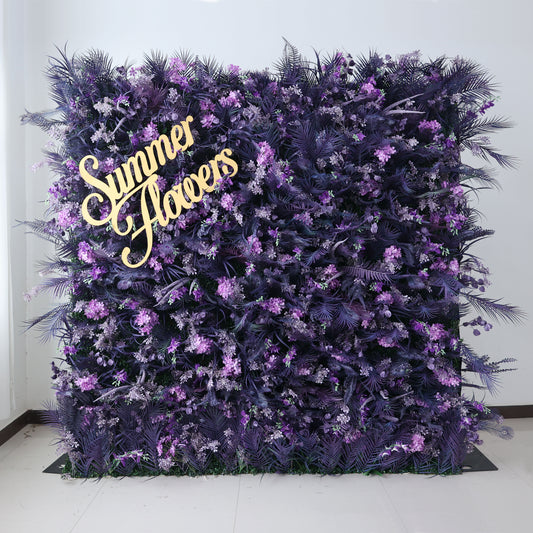 Summer Flower CB-453 8ft*8ft Cloth Back Artificial Flower Wall Roll up Fabric background