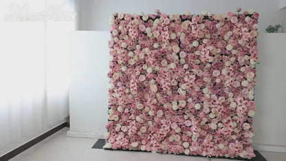 Summer Flower CB-360 8ft*8ft Cloth Back Artificial Flower Wall Roll up Fabric background