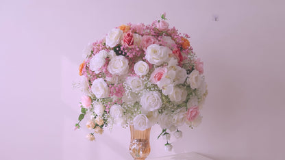 FL-057 Rose Flower Ball For Wedding Romantic Decorative Artificial Flower Centerpiece Decoration Wedding Decor