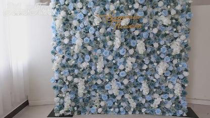 Summer Flower CB-348 8ft*8ft Cloth Back Artificial Flower Wall Roll up Fabric background