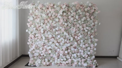 Summer Flower CB-374-3 8ft*8ft Cloth Back Artificial Flower Wall Roll up Fabric background