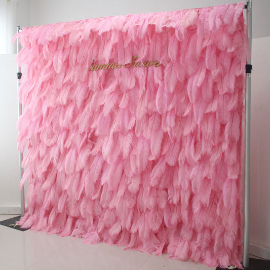 Summer Flower:CB-164-2 8ft*8ft Cloth Back Artificial Flower Wall Backdrop