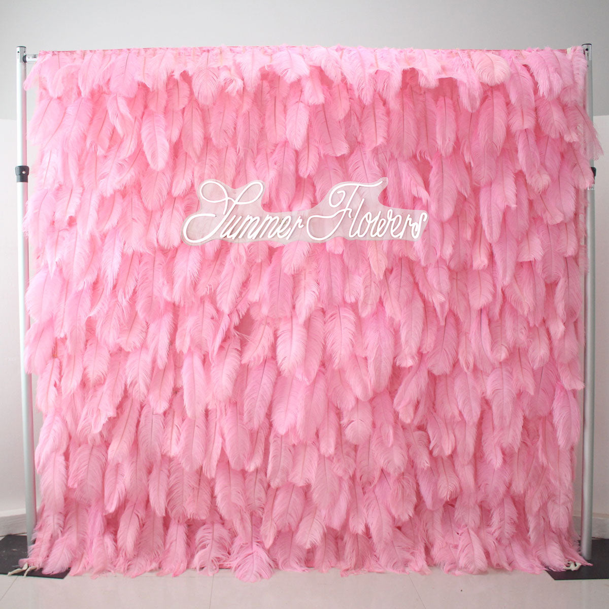 Summer Flower:CB-164-2 8ft*8ft Cloth Back Artificial Flower Wall Backdrop