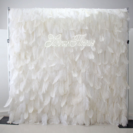 Summer Flower:CB-164 8ft*8ft Cloth Back Artificial Flower Wall Backdrop