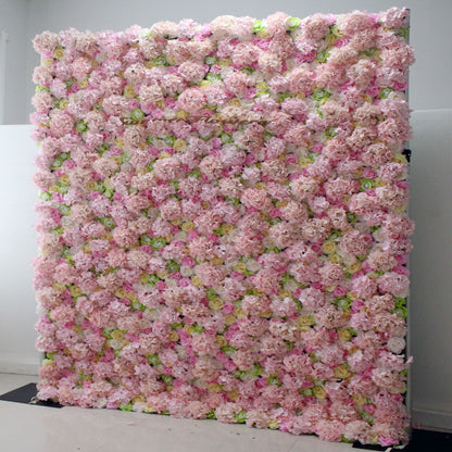 Summer Flower:CB-183 8ft*8ft Cloth Back Artificial Flower Wall Backdrop